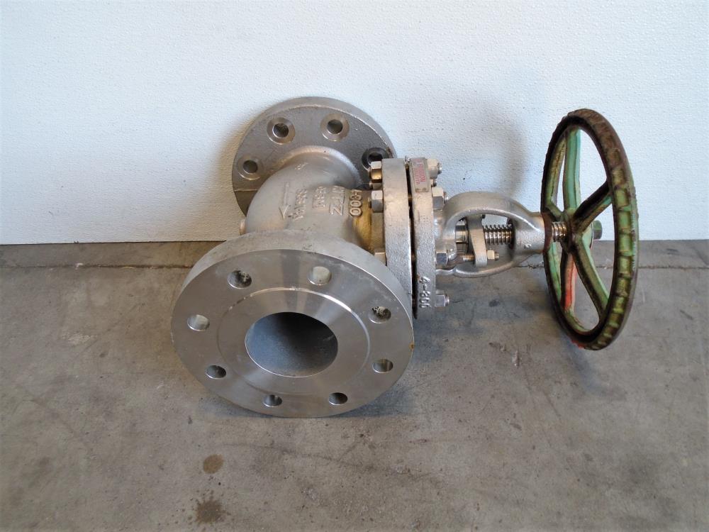 Kitz 4" 300# CF8M Globe Valve, Fig# 300UPAM-GRF